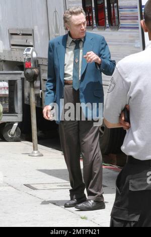 Al Pacino und Christopher Walken Filmen Szenen am Set ihres neuen Films „Stand Up Guys“. Los Angeles, Kalifornien. 30. April 2012 Stockfoto