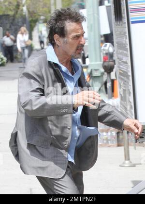 Al Pacino und Christopher Walken Filmen Szenen am Set ihres neuen Films „Stand Up Guys“. Los Angeles, Kalifornien. 30. April 2012 Stockfoto