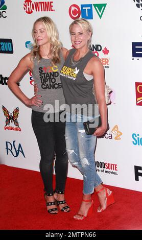 Cynthia Daniel und Brittany Daniel bei den Hollywood Unites für den Biennial Stand Up to Cancer 4. (SU2C), ein Programm der Entertainment Industry Foundation (EIF), das im Dolby Theatre in Hollywood, Kalifornien, stattfindet. 5. September 2014. Stockfoto