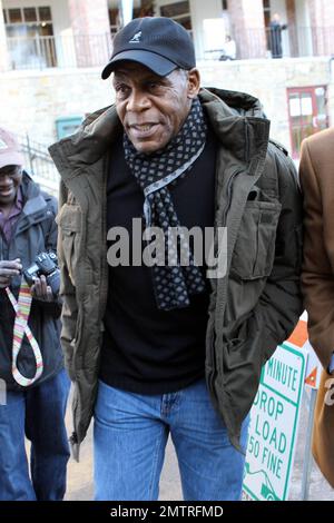 Danny Glover auf der Main Street am 2. Tag von Sundance. Park City, UT. 01/21/2011. Stockfoto