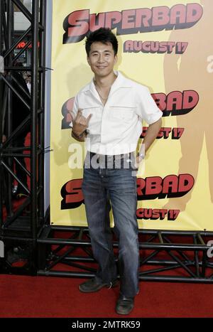 James Kyson Lee nimmt an der Premiere „Superbad“ in Hollywood Teil, Kalifornien, 8./13./07. Stockfoto