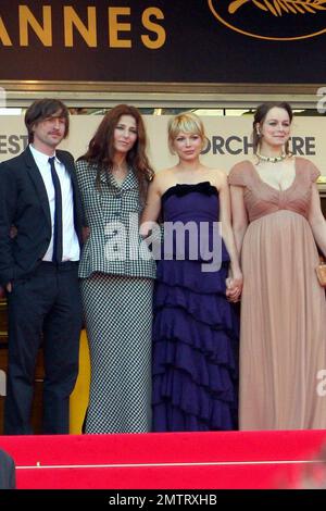 Samantha Morton, Michelle Williams und Catherine Keener nehmen an der Premiere „Synecdoche, New York“ auf dem Filmfestival in Cannes, Frankreich, Teil. 5/23/08. Stockfoto