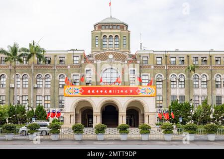 Taipeh, JANUAR 1 2023 - der Judikative Yuan aus der Sicht Stockfoto