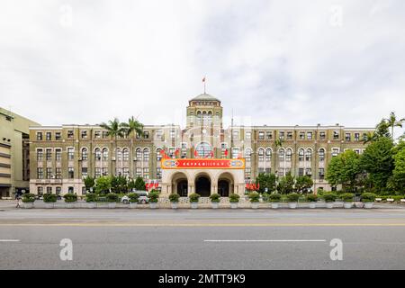 Taipeh, JANUAR 1 2023 - der Judikative Yuan aus der Sicht Stockfoto