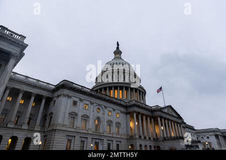 Washington, Vereinigte Staaten Von Amerika. 31. Januar 2023. Das Kapitol der Vereinigten Staaten in Washington, DC, Dienstag, 31. Januar 2023. Kredit: Julia Nikhinson/CNP/Sipa USA Kredit: SIPA USA/Alamy Live News Stockfoto