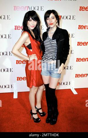 Die Veronicas auf der 6. Jährlichen Teen Vogue Young Hollywood Party im Los Angeles County Museum of Art in Los Angeles, Kalifornien. 09/18/2008. Stockfoto