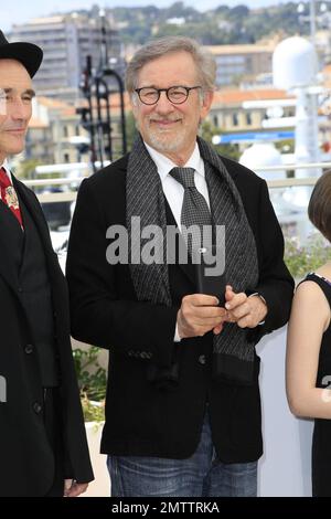 Steven Spielberg auf der „BFG“ Photocall in Cannes, Frankreich. 14. Mai 2016. Stockfoto