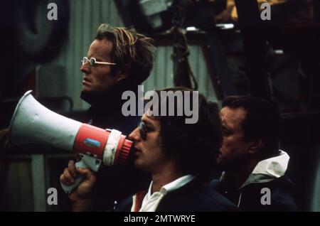 Jaws Jahr : 1975 USA Regisseur : Steven Spielberg Steven Spielberg Shooting Picking Stockfoto