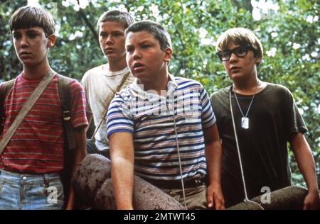 Stand by Me Jahr : 1986 USA Regisseur : Rob Reiner Wil Wheaton, River Phoenix, Jerry O'Connell, Corey Feldman Stockfoto