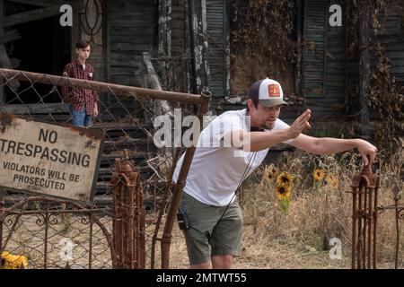 IT-Jahr : 2017 Regisseur der USA: Andy Muschietti Jaeden Lieberher, Andy Muschietti Dreharbeiten Stockfoto