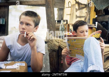 Stand by Me Jahr : 1986 USA Regisseur : Rob Reiner Wil Wheaton, River Phoenix Stockfoto