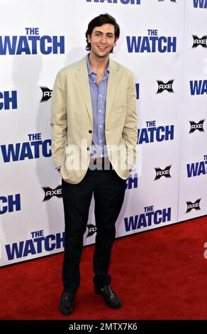 Nicholas Braun bei der Premiere von „The Watch“ im Grauman's Chinese Theatre in Los Angeles, Kalifornien. 23. Juli 2012 Stockfoto