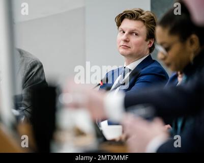 DEN HAAG - Ruben Brekelmans (VVD) während einer Ausschussdebatte im Repräsentantenhaus über institutionellen Rassismus. ANP BART MAAT niederlande out - belgien out Stockfoto