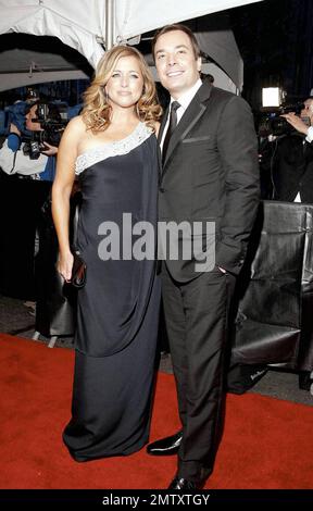 Comedian und Schauspieler Jimmy Fallon mit Frau Nancy Juvonen nahm an der Gala TIME100 Teil und feierte die 100 einflussreichsten Menschen der Welt. New York, NY. 5/5/09. Stockfoto