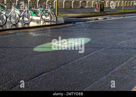 Der Stadtrat von Glasgow führt eine emissionsarme LEZ-Zone ein, die am 1. Juni 2023 in Kraft tritt Stockfoto