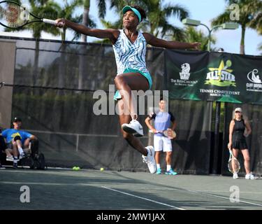 Venus Williams bei der alljährlichen All Star Tennis Charity Event 6. im Ritz-Carlton Key Biscayne in Miami, FL. 24. März 2015. Stockfoto