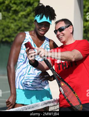 Venus Williams bei der alljährlichen All Star Tennis Charity Event 6. im Ritz-Carlton Key Biscayne in Miami, FL. 24. März 2015. Stockfoto