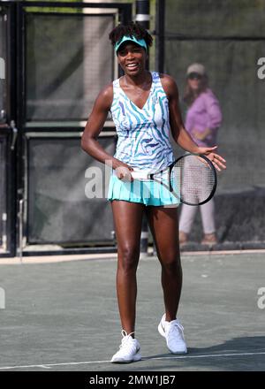 Venus Williams bei der alljährlichen All Star Tennis Charity Event 6. im Ritz-Carlton Key Biscayne in Miami, FL. 24. März 2015. Stockfoto