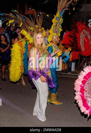 Oranjestad, Aruba. 31. Januar 2023. Prinzessin Amalia aus den Niederlanden am 31. Januar 2023 auf der Plaza Padu in Oranjestad, um am 3. Tag des Besuchs des Caribbean Credit: Albert Nieboer/Netherlands OUT/Point de Vue OUT/dpa/Alamy Live News am Bon Bini Aruba Festival teilzunehmen Stockfoto