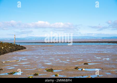 Blick über Morecambe Bay. Lancashire, Großbritannien Stockfoto