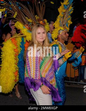 Oranjestad, Aruba. 31. Januar 2023. Prinzessin Amalia aus den Niederlanden am 31. Januar 2023 auf der Plaza Padu in Oranjestad, um am 3. Tag des Besuchs des Caribbean Credit: Albert Nieboer/Netherlands OUT/Point de Vue OUT/dpa/Alamy Live News am Bon Bini Aruba Festival teilzunehmen Stockfoto