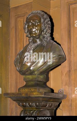 Paryż, Paris, Francja, Frankreich, Elglise Saint-Eustache; Kirche St. Eustache; Bronzebruste von Jean-Philippe Rameau; 让-菲利普·拉莫 Stockfoto