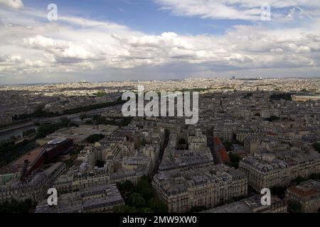 Paryż, Paris, Francja, Frankreich, Breites Panorama von Paris; Breites Panorama von Paris; Szeroka Panorama Paryża Stockfoto