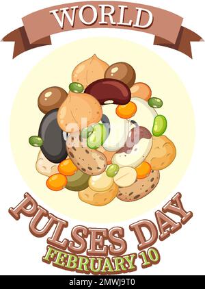 Designabbildung für World Pulses Day Banner Stock Vektor