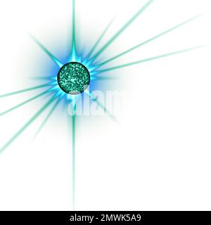 Digital gerenderter abstrakter Sternenhintergrund Stockfoto