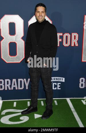 LOS ANGELES, KALIFORNIEN - 31. JANUAR: Danny Pellegrino nimmt an der Los Angeles Premiere von Paramount Pictures' „80 for Brady“ im Regency Vil Teil Stockfoto