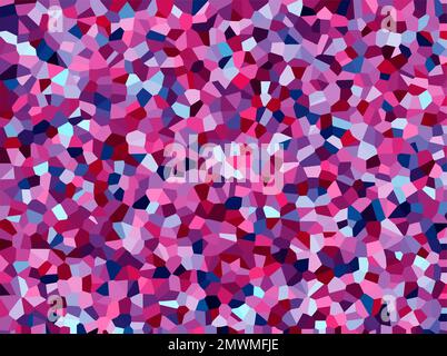 Digitale Verzerrung abstraktes Hintergrunddesign in Rosa und Violett. Stock Vektor