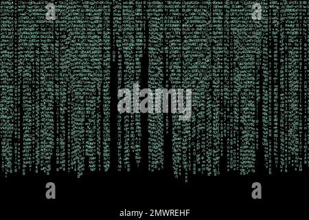 Abbildung: Quellcode, der in der Programmiersprache geschrieben ist Stockfoto