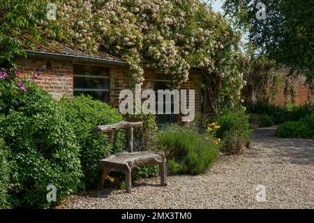 Garten von Château de Miromesnil Stockfoto