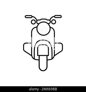 Motorrad-Symbolvektor. Symbol für Websitedesign, Logo, App, Benutzeroberfläche. Vektordarstellung Stock Vektor