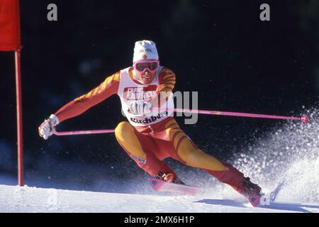 ARCHIVFOTO: Pirmin ZURBRIGGEN wird am 4. Februar 2023 60, Pirmin ZURBRIGGEN, SWI, Skifahrer, Action, Giant Slalom, 15.01.1989 in Kirchberg/Tirol, Österreich, ? Stockfoto