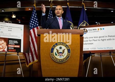 Washington, Usa. 02. Februar 2023. Am Capitol Hill in Washington, DC, am 2. Februar 2023. (Foto: Samuel Corum/Sipa USA) Guthaben: SIPA USA/Alamy Live News Stockfoto
