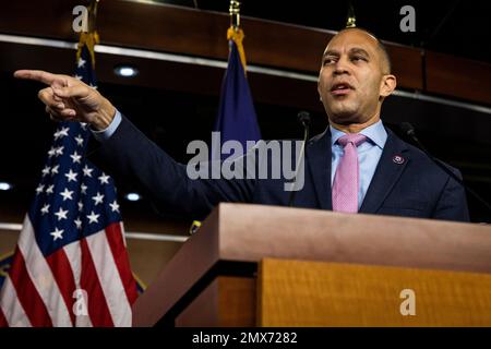 Washington, Usa. 02. Februar 2023. Am Capitol Hill in Washington, DC, am 2. Februar 2023. (Foto: Samuel Corum/Sipa USA) Guthaben: SIPA USA/Alamy Live News Stockfoto