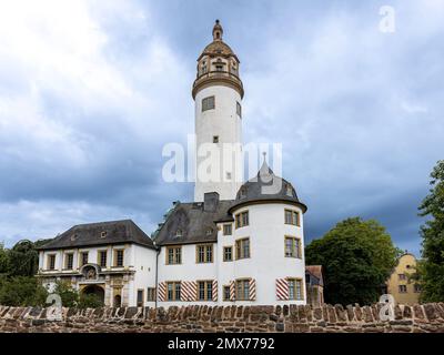 Das alte Höchsterschloss in Höchst, ein Viertel von Frankfurt/Main, Deutschland Stockfoto