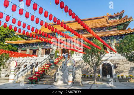 Lantau Island, Hong Kong - Kloster Po Lin 2022 Stockfoto