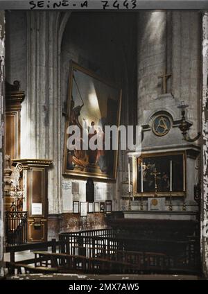 Paris (4. Arr.), Frankreich Innenansicht der Kirche St-Gervais-St-Protais, Stockfoto