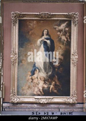 Paris (1. Arr.), Frankreich die unbefleckte Empfängnis von Bartolomeo Esteban Murillo, Louvre Museum, Stockfoto
