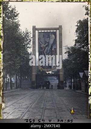 Paris (7. Arr.), Frankreich die Ausstellung der dekorativen Künste, die Tür von Orsay , 1925 - Internationale Ausstellung der modernen dekorativen und industriellen Kunst Paris Stockfoto