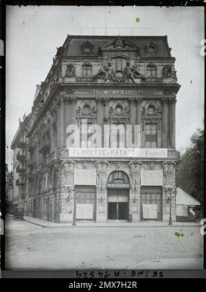 Paris (XE arr.), Frankreich The Théâtre de la Renaissance, 20 Boulevard St-Martin, Stockfoto