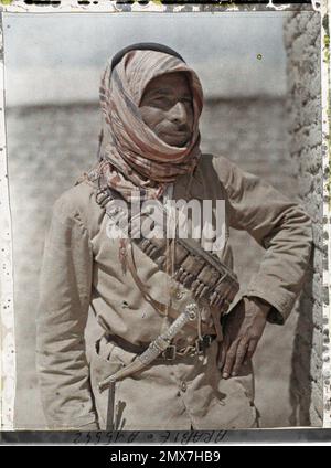 (Französisch - Akaba ( ? ) , Arabie ( actuelle Jordanie ) L' ordonnance du capitaine Pisani). Stockfoto