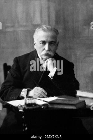 Auguste Escoffier. Porträt des französischen Gastronomen und Küchenchefs Georges Auguste Escoffier (1846-1935), c. 1900 Stockfoto