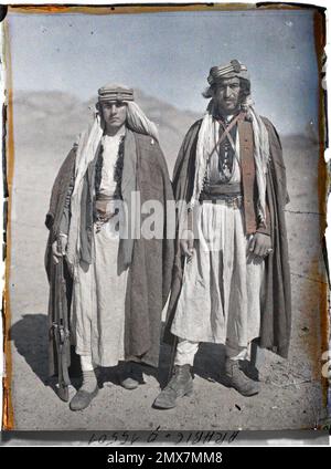 (Französisch - Quweira , Arabie ( actuelle Jordanie ) Chefs Druses). Stockfoto