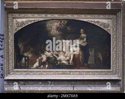 Paris (1. Arr.), Frankreich die Geburt der Jungfrau von Bartolomeo Esteban Murillo, Louvre Museum, Stockfoto