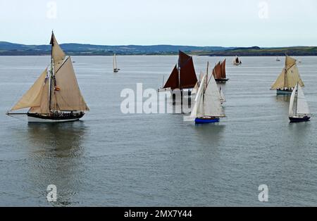 Fetes Maritimes de Douarnenez, Finistere, Bretagne, Frankreich, Europa Stockfoto