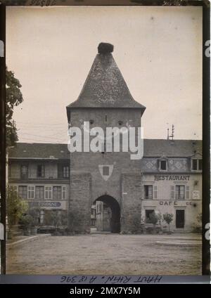 Turckheim, Haut-Rhin, Elsass, Frankreich , 1919 - Elsace - Fernand Cuville - (Herbst) Stockfoto