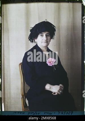 Eigentum von Albert Kahn, Boulogne, Frankreich Madame Cécile Kahn Stockfoto